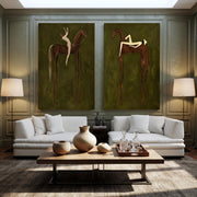 Contemporary Luxe Art | Horse & Figure Set