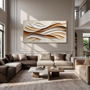 3D-Textured Art｜Layered Wave Wall Art