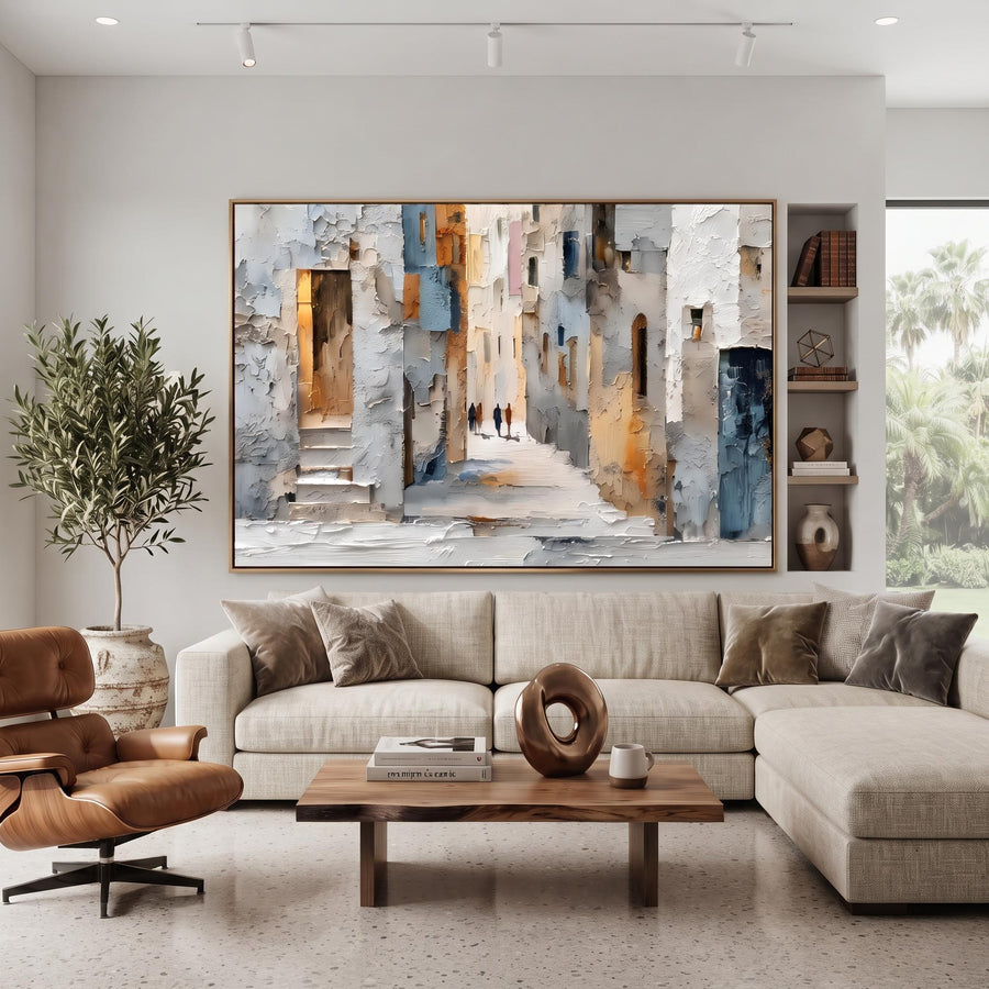 Impressionist Art | European Old Town Street Wall Art