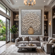 3D-Textured Art | Luxury 3D Blossom Wall Painting