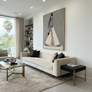 Contemporary Luxe Art | Elegant Walking Woman