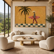 Bohemian Art | Vintage Surfer Man