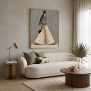 Contemporary Luxe Art | Elegant Walking Woman