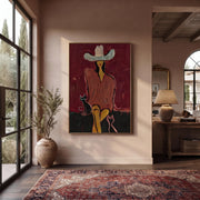 POP Art | Western Woman and Cat