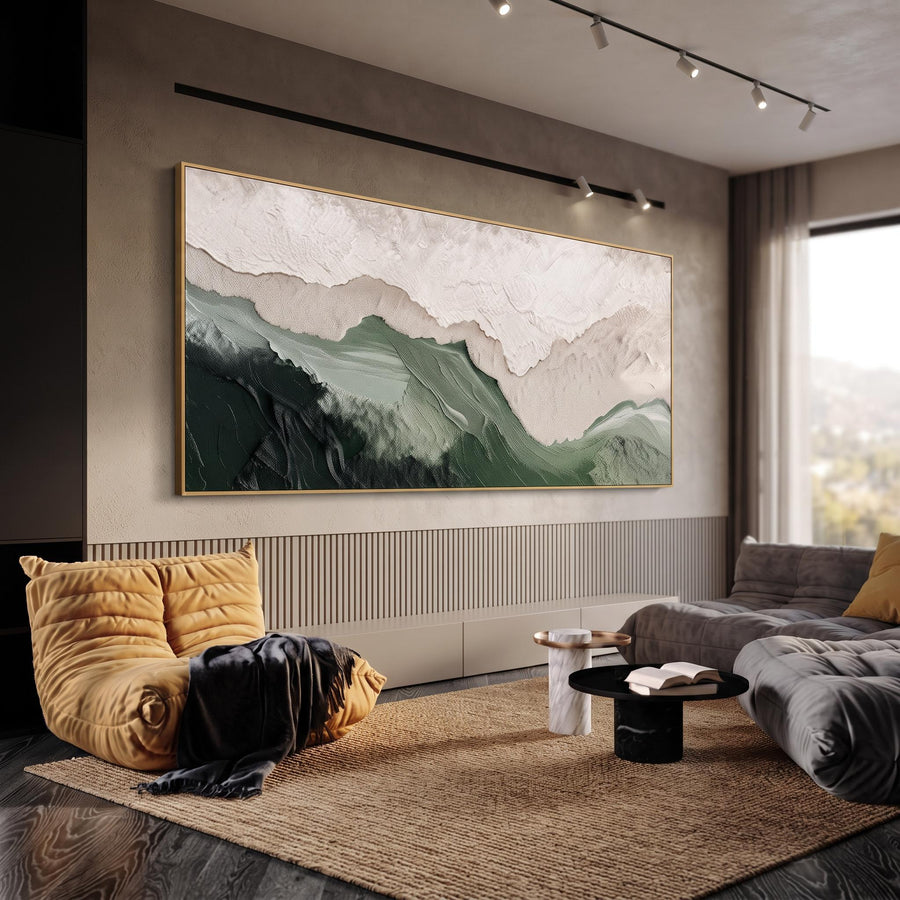 3D-Textured Art | Layered Mountain Wall Art