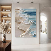 3D-Textured Art | Abstract Ocean Oil Painting