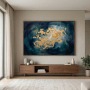 Contemporary Luxe Art | Golden Nebula