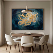 Contemporary Luxe Art | Golden Nebula