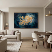 Contemporary Luxe Art | Golden Nebula