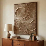 3D textured Art | Sand Spirals