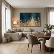 Contemporary Luxe Art | Golden Cascade