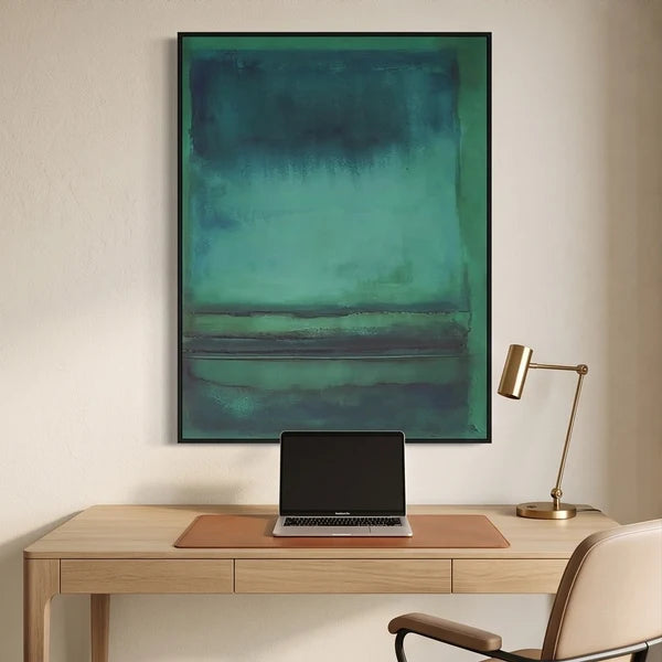 Minimalist Wall Art | Green Abstract Wall Art