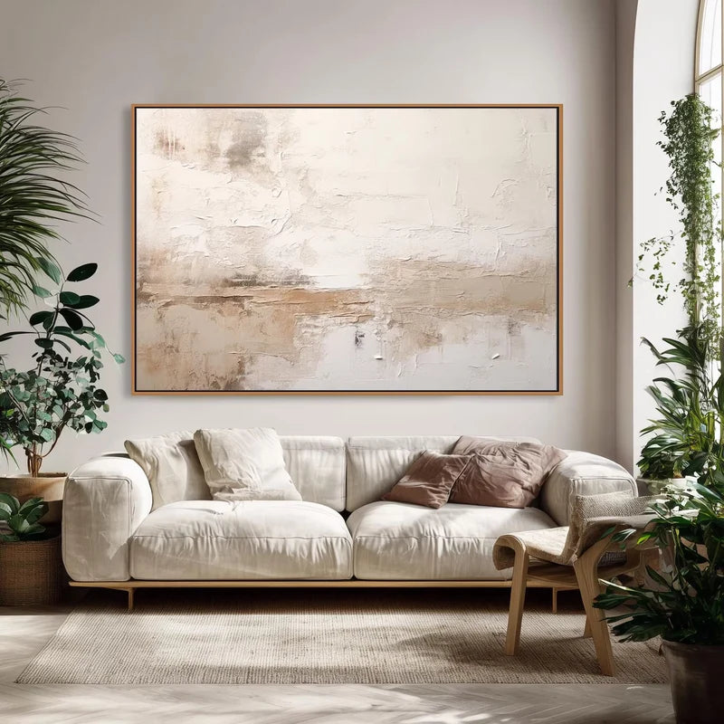 Abstract Art | Textured Neutral Abstract Wall Art