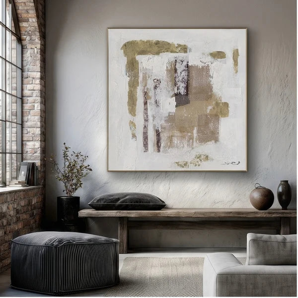 Wabi-Sabi Art | Pink Neutral Neutral Abstract Wall Art