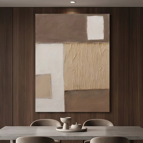 Minimalist Wall Art | Neutral Geometric Abstract Wall Art