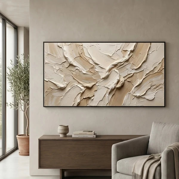 Wabi-Sabi Art | Neutral Textured Abstract Wall Art