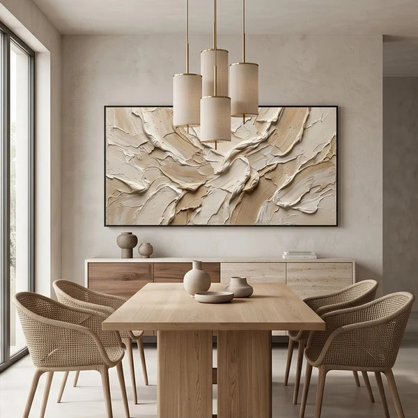 Wabi-Sabi Art | Neutral Textured Abstract Wall Art