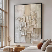 Wabi-Sabi Art | Neutral Textured Abstract Wall Art