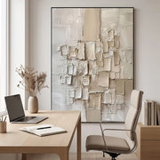 Wabi-Sabi Art | Neutral Textured Abstract Wall Art