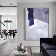 Minimalist Wall Art | Purple Geometric Abstract Wall Art