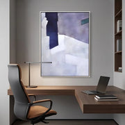 Minimalist Wall Art | Purple Geometric Abstract Wall Art
