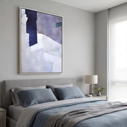 Minimalist Wall Art | Purple Geometric Abstract Wall Art