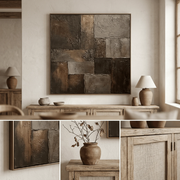 Wabi-Sabi Art | Burnished Earth Mosaic