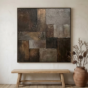 Wabi-Sabi Art | Burnished Earth Mosaic