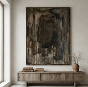 Wabi-Sabi Art | Midnight Ember Veil