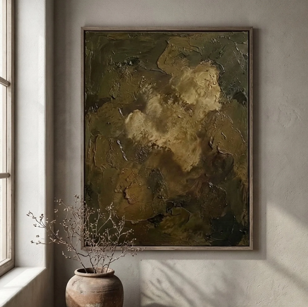 Wabi-Sabi Art | Golden Shadow Figure