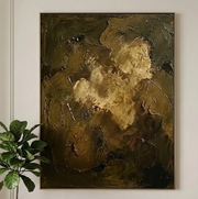 Wabi-Sabi Art | Golden Shadow Figure