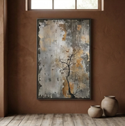 Wabi-Sabi Art | Weathered Quiet Bloom