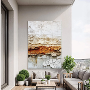 Wabi-Sabi Art | Weathered Block Collage