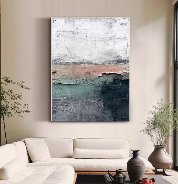 Wabi-Sabi Art | Muted Earthy Horizon