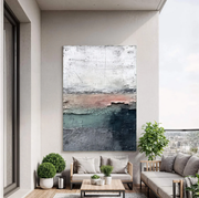 Wabi-Sabi Art | Muted Earthy Horizon
