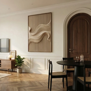 3D-Textured Art | Ivory Drift Line