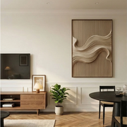 3D-Textured Art | Ivory Drift Line