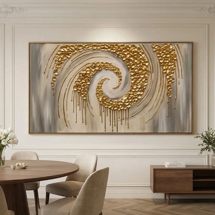 Abstract Art | Golden Spiral Veil