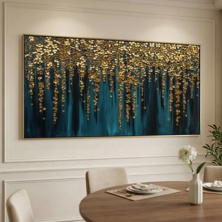 Abstract Art | Golden Canopy Falls