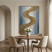 Abstract Art | Gilded River Curve