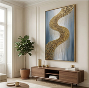 Abstract Art | Gilded River Curve