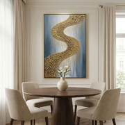 Abstract Art | Gilded River Curve