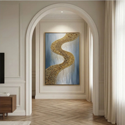 Abstract Art | Gilded River Curve