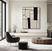 Abstract Art | Minimal Black Grid