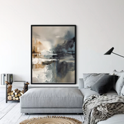 Abstract Art | Misty City Reflections