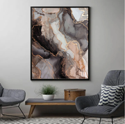 Abstract Art | Gilded Marble Veins