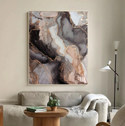 Abstract Art | Gilded Marble Veins