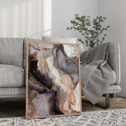 Abstract Art | Gilded Marble Veins