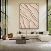 3D-Textured Art | Sand Wave Relief