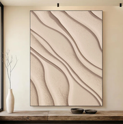 3D-Textured Art | Sand Wave Relief